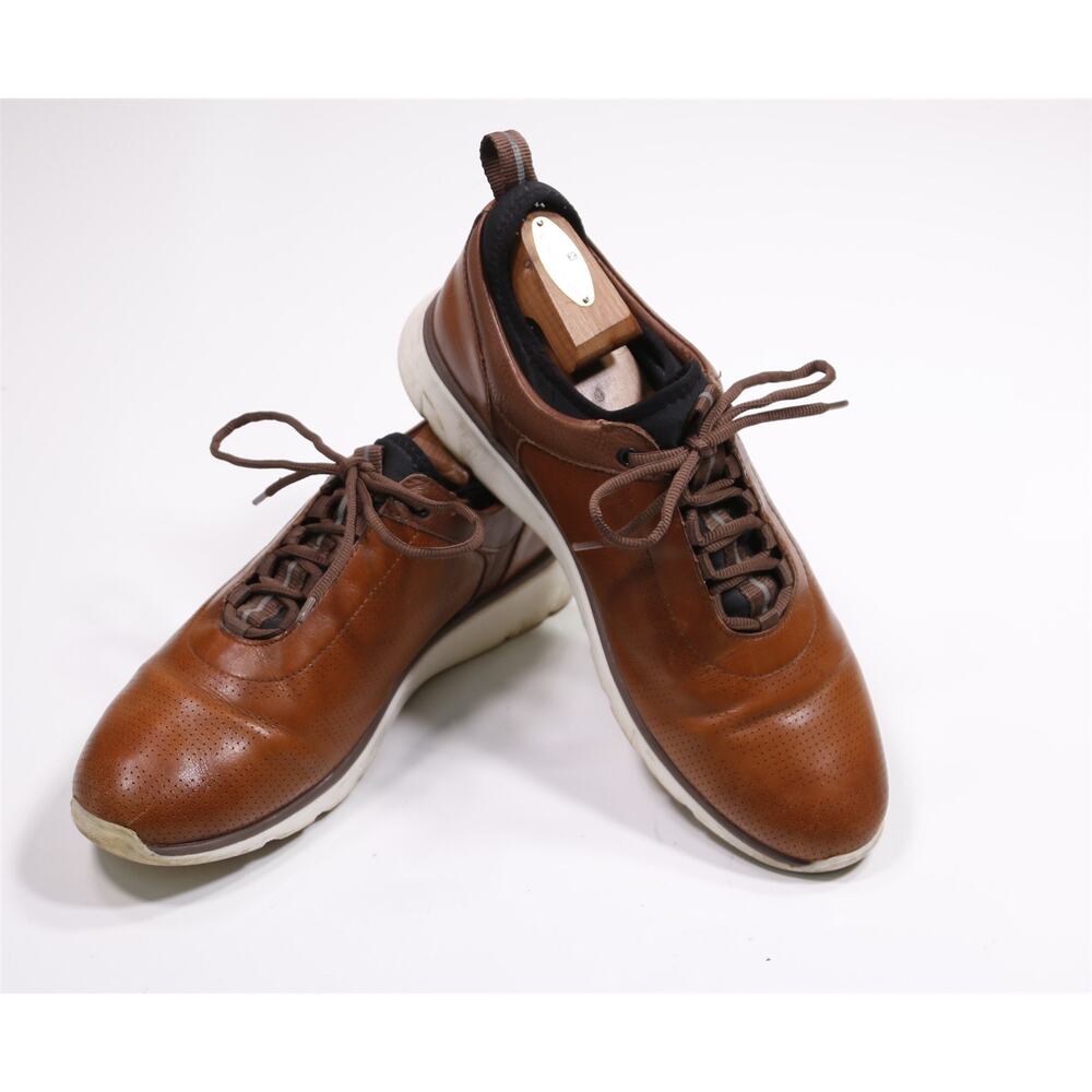 Johnston & Murphy XC4 Mens Prentiss U-Throat Brown Leather Sneakers Shoes 11.5 M - Picture 8 of 11